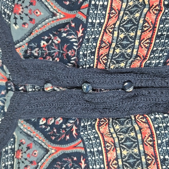 Roxy Blue and Pink East Indian BOHO Dress - Picture 2 of 8